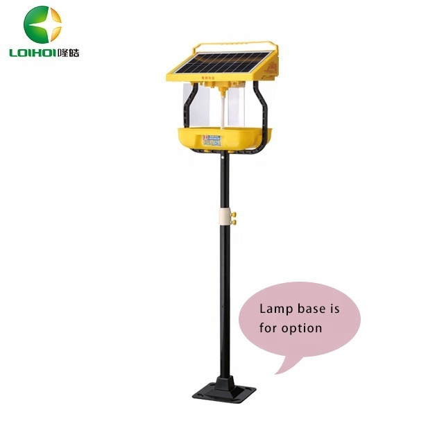 TDB-1106  Flooded Solar insect killer Lamp Bug Zapper lighting  Water-proof UV light Trap  for agriculture farm