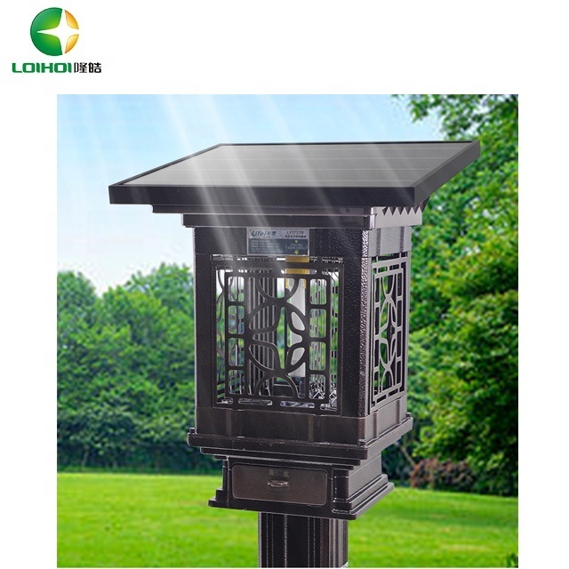 LF-1735 Self-cleaning Solar Insect killer Lamp Lawn Lighting lamp Bug Zapper Mosquito Killer  for Garden