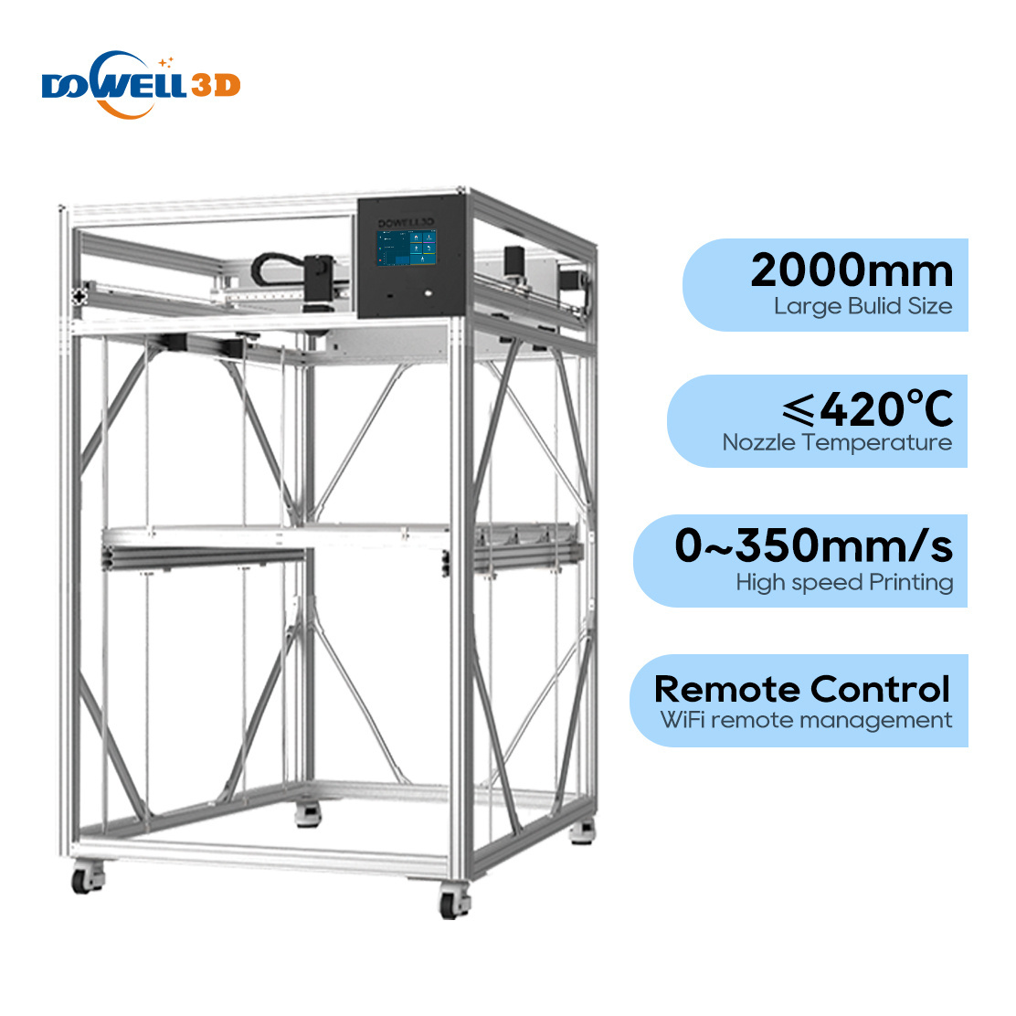 High speed large industrial FDM 1600mm big size 3dprinter impresora cheap price carbon fiber 3d printing machine