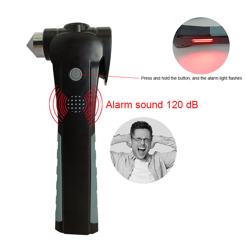 Multi-function Tools LED Torch Flashlight Hand Led Torch Flash Light Outdoor with alarm