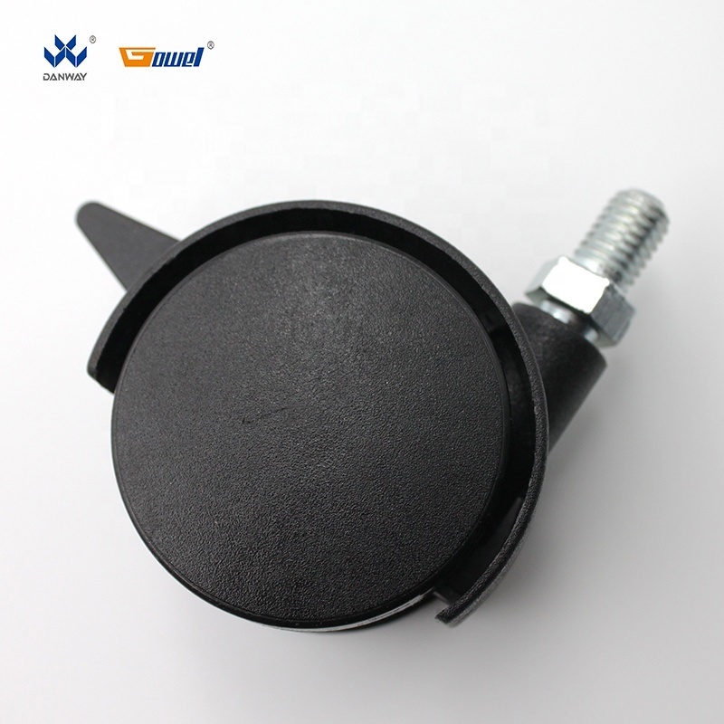 Furniture accessories parts office chair component small swivel low profile replacement caster twin wheel