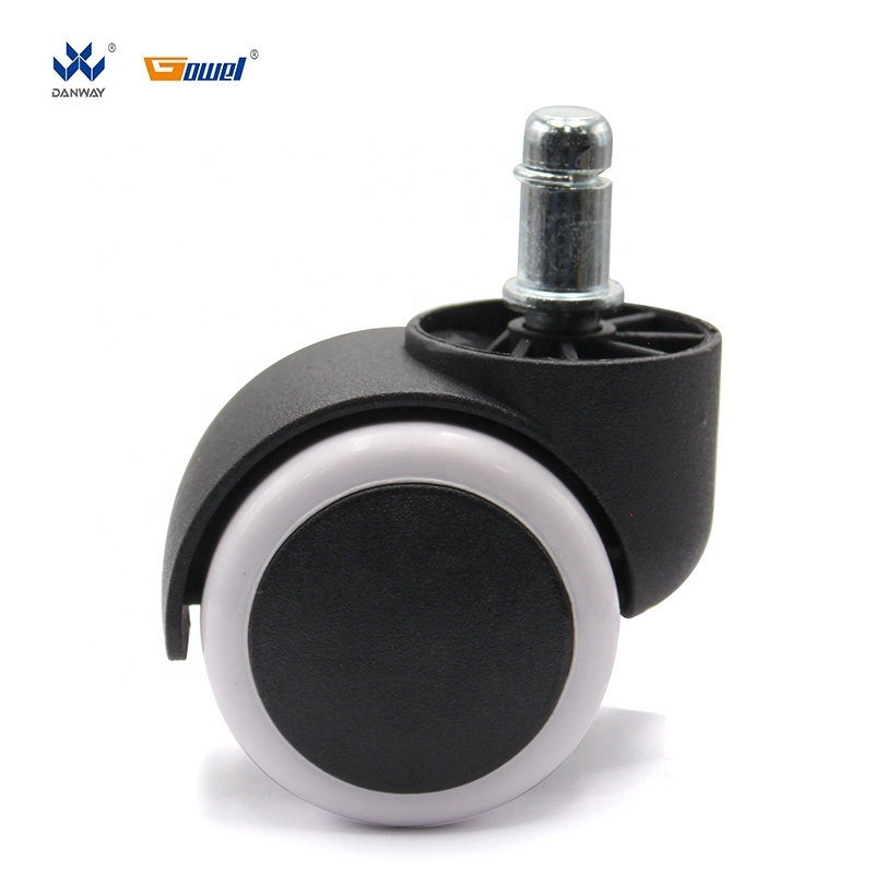 New plastic accessories moving chair twin wheel light caster for office chairs furniture production