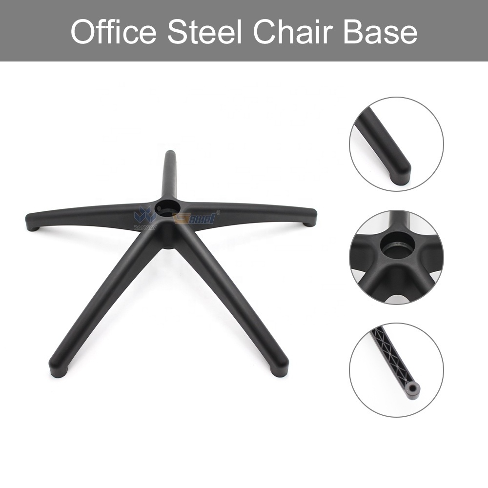 5 star plastic office modern furniture accessories swivel computer chair replacement legs base