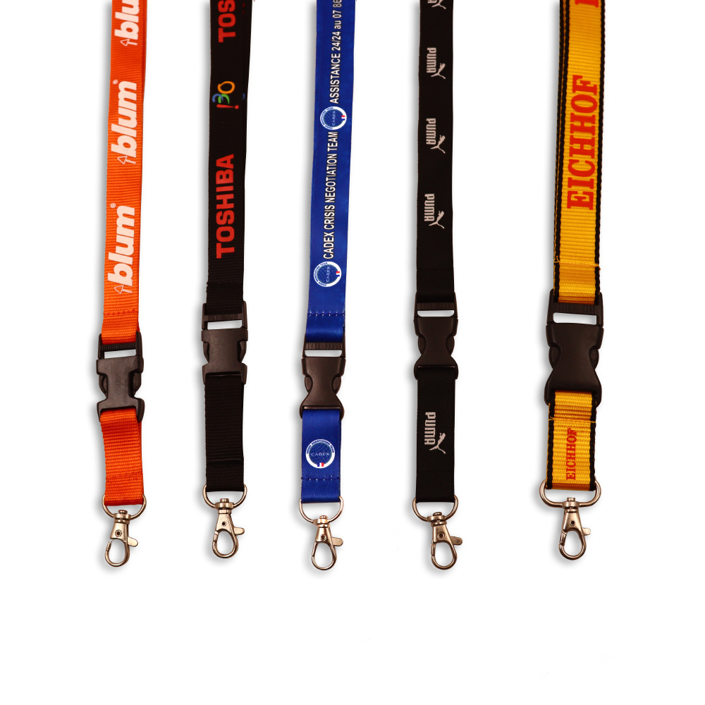 Hot Sale Sublimation Custom Keychain Lanyard With Logo Custom high quality lanyards