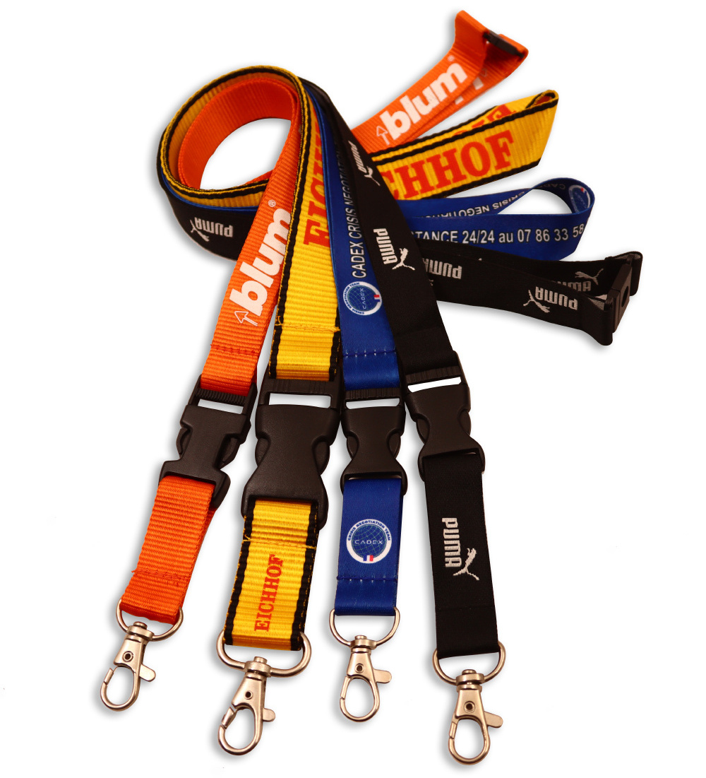 Hot Sale Sublimation Custom Keychain Lanyard With Logo Custom high quality lanyards