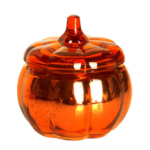 Factory wholesale Halloween decorative candles pumpkin shaped jars scented candles