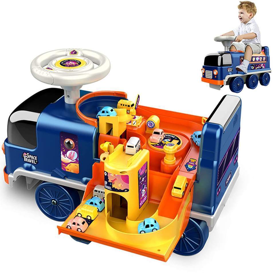 DWI Dowellin ride on car kids ride-on electric 2 In 1 Space  Baby walker Carriage Toys children toy car ride on car