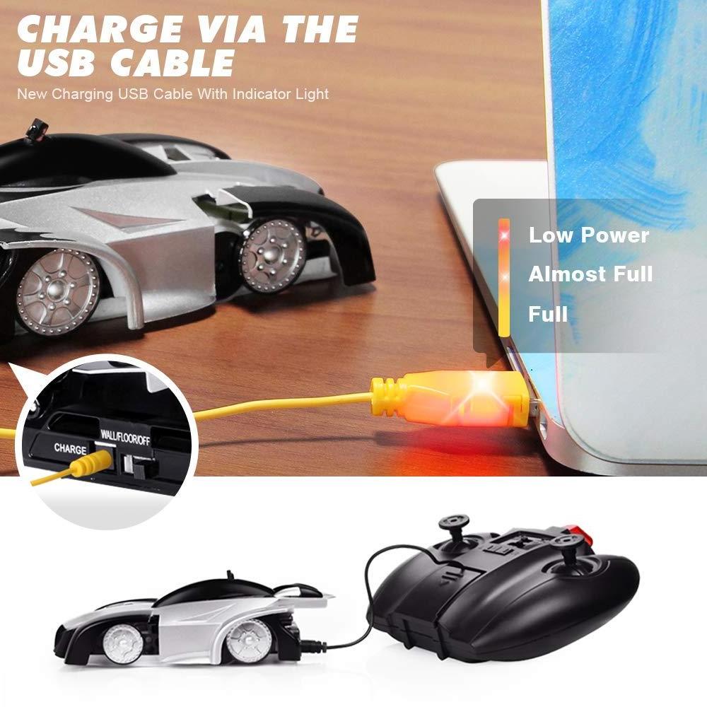 DWI Remote Control Climb the Wall Toy Cars 360 Degree Rotating Fancy Cars for kids One Key