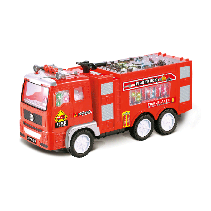 Dowellin Electric Car Small Fire Truck with LED Light and Music for Kids