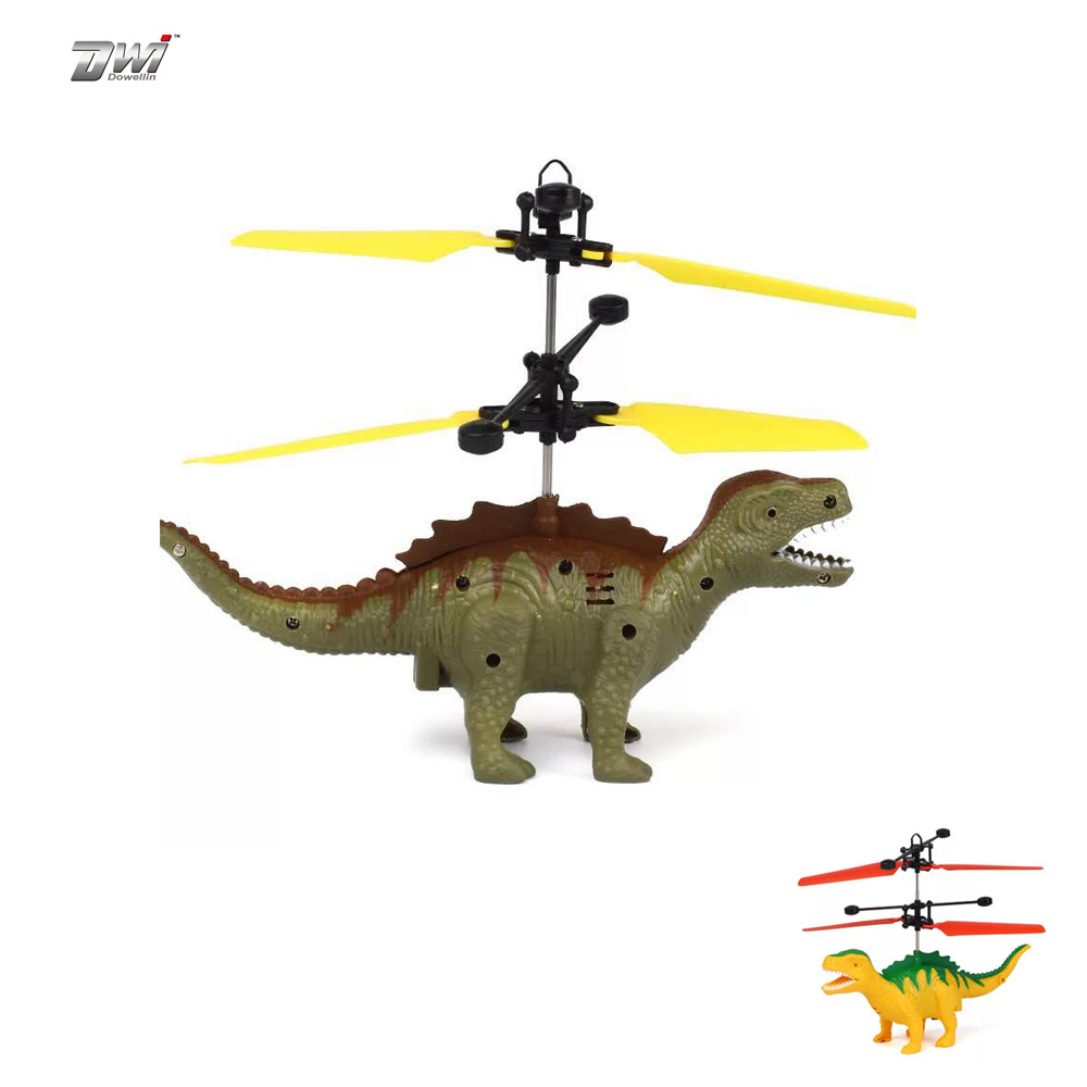 DWI Inductive flying helicopter dinosaur toy magic flying ball with colorful LED