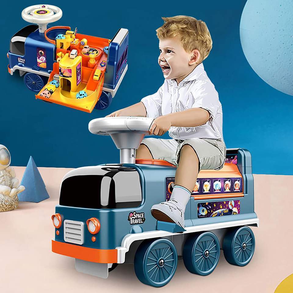 DWI Dowellin ride on car kids ride-on electric 2 In 1 Space  Baby walker Carriage Toys children toy car ride on car