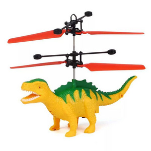 DWI Inductive flying helicopter dinosaur toy magic flying ball with colorful LED