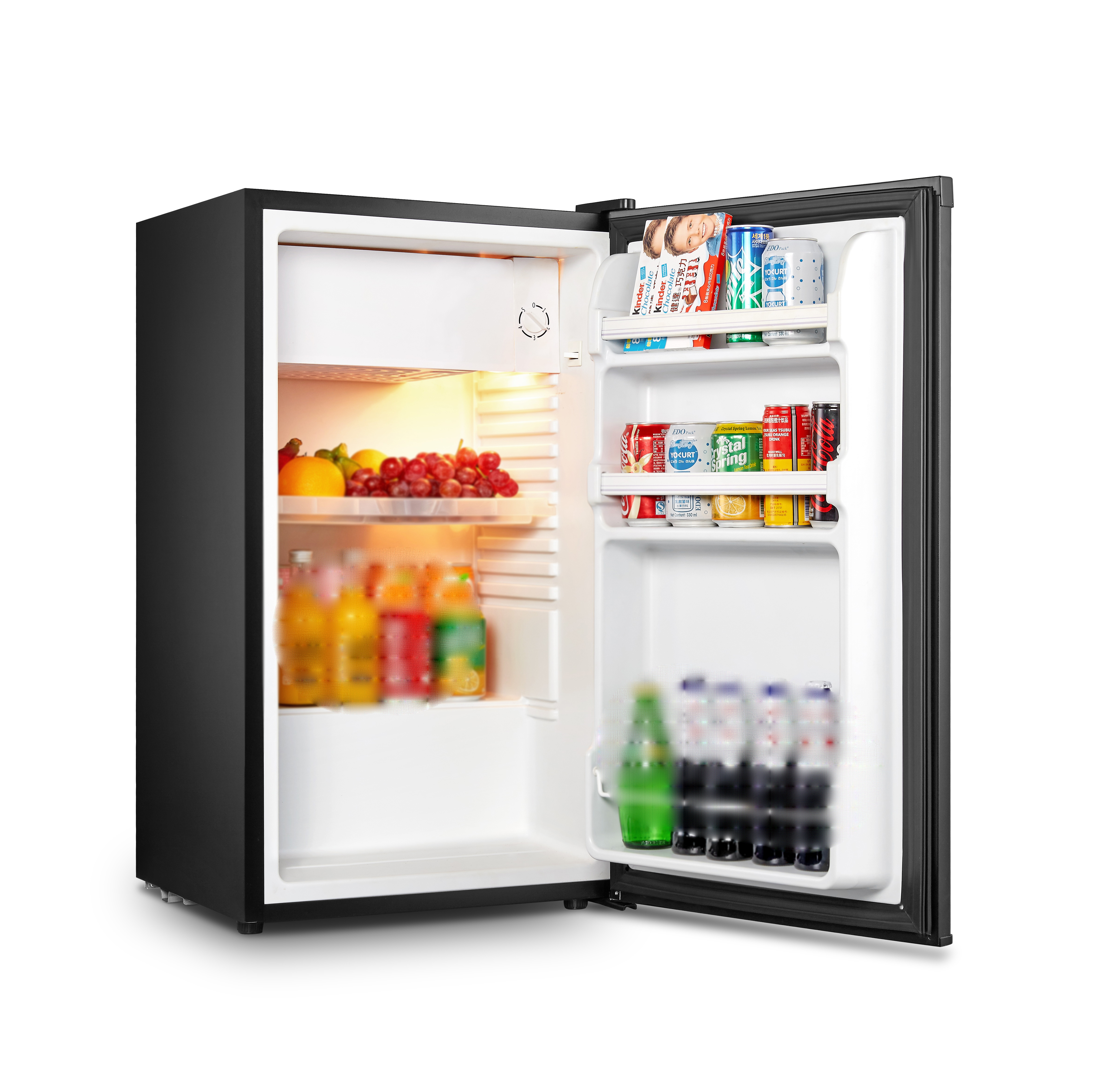 84 Ltr Transparent Pearl Boba Milk Tea Mini Bar Hotel Room Refrigerador Geladeira Industrial Rele Fridge Refrigerator