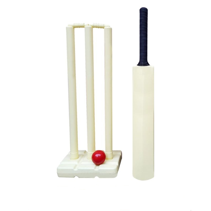 PVC Garden Play Cricket Set for Kids with Bat Plastic Beach Cricket Set