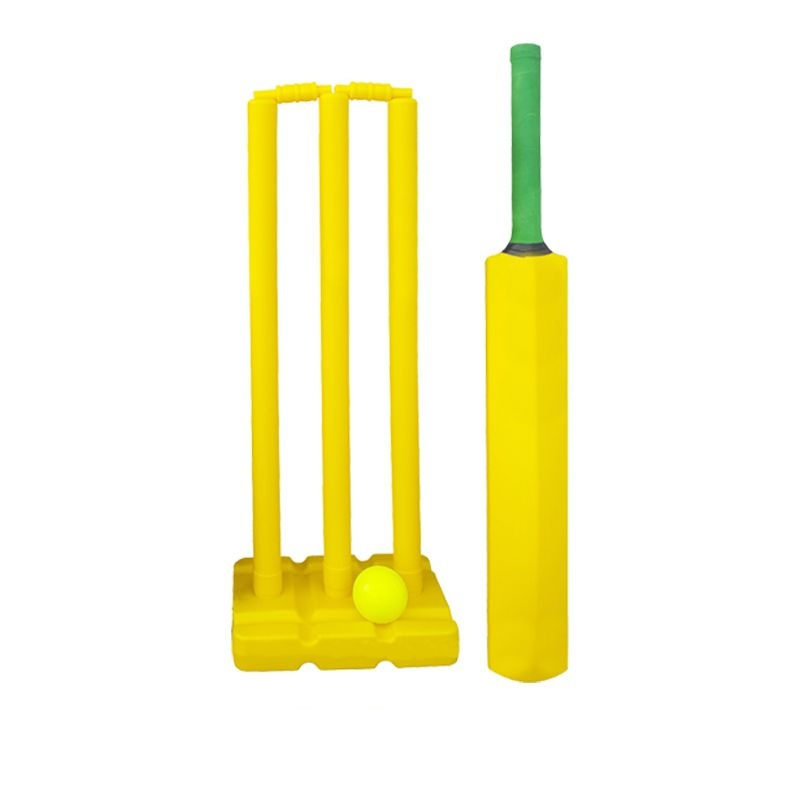 PVC Garden Play Cricket Set for Kids with Bat Plastic Beach Cricket Set