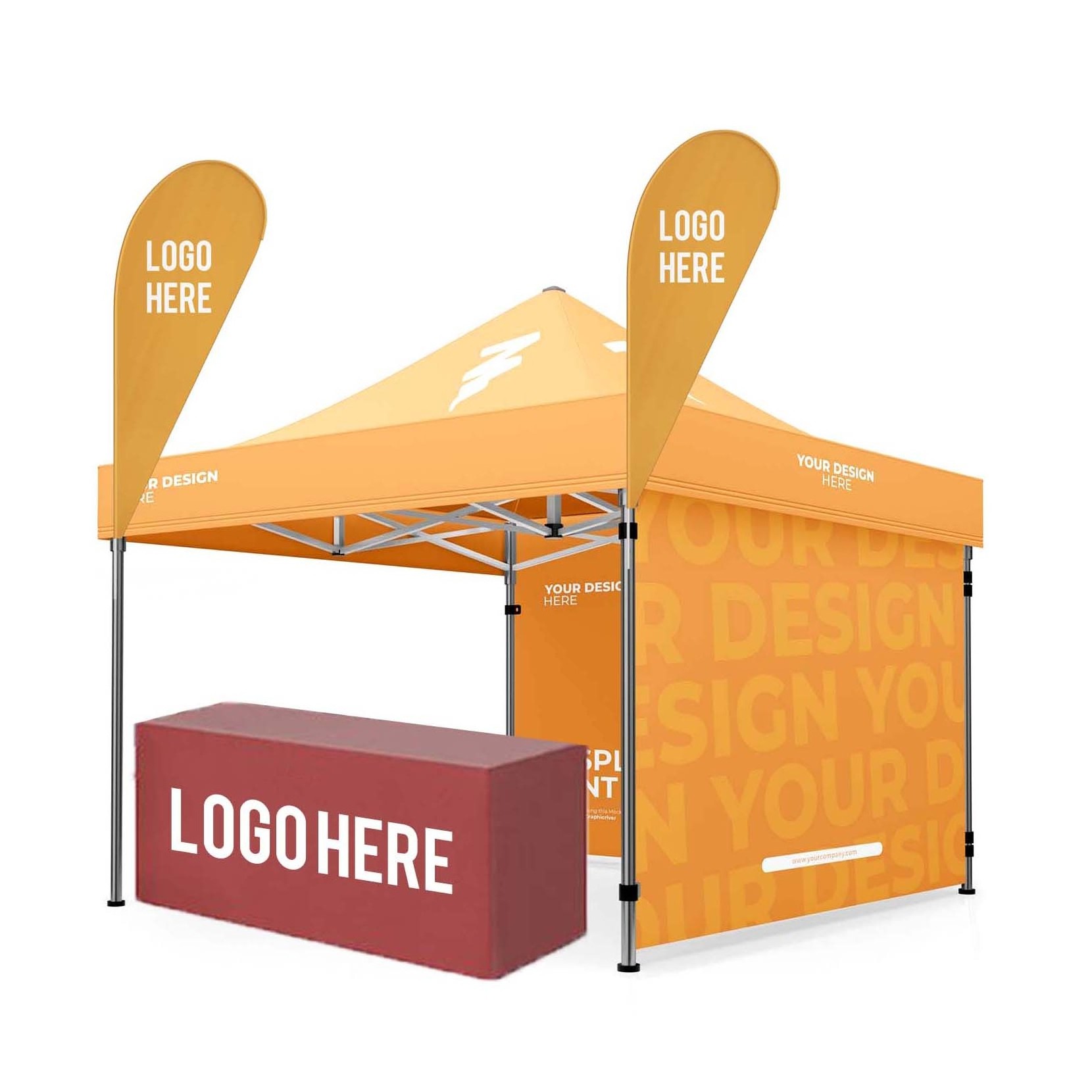 Hot Sale Custom Logo Printed Advertising Display Easy Up 3X3m 10x10 10X20 Pop Up Gazebo Canopy Trade Show Tent