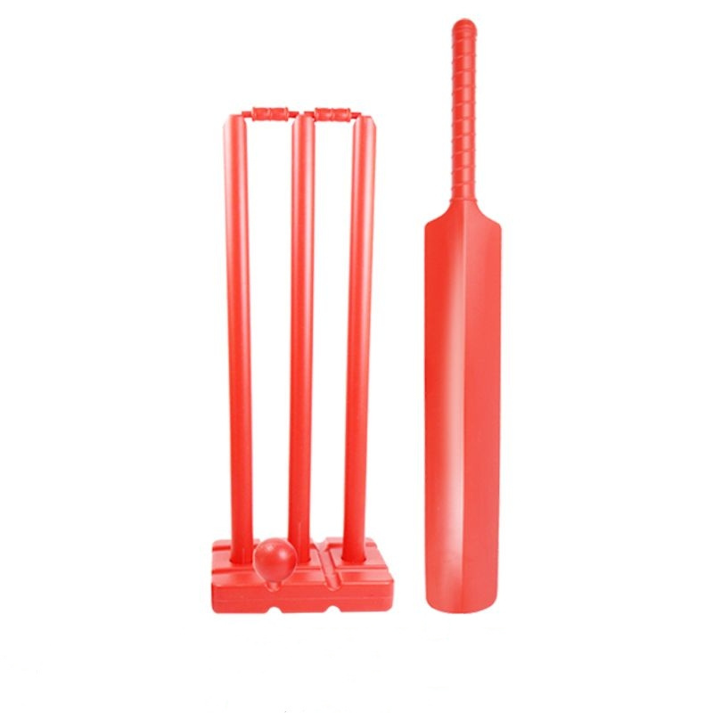 PVC Garden Play Cricket Set for Kids with Bat Plastic Beach Cricket Set