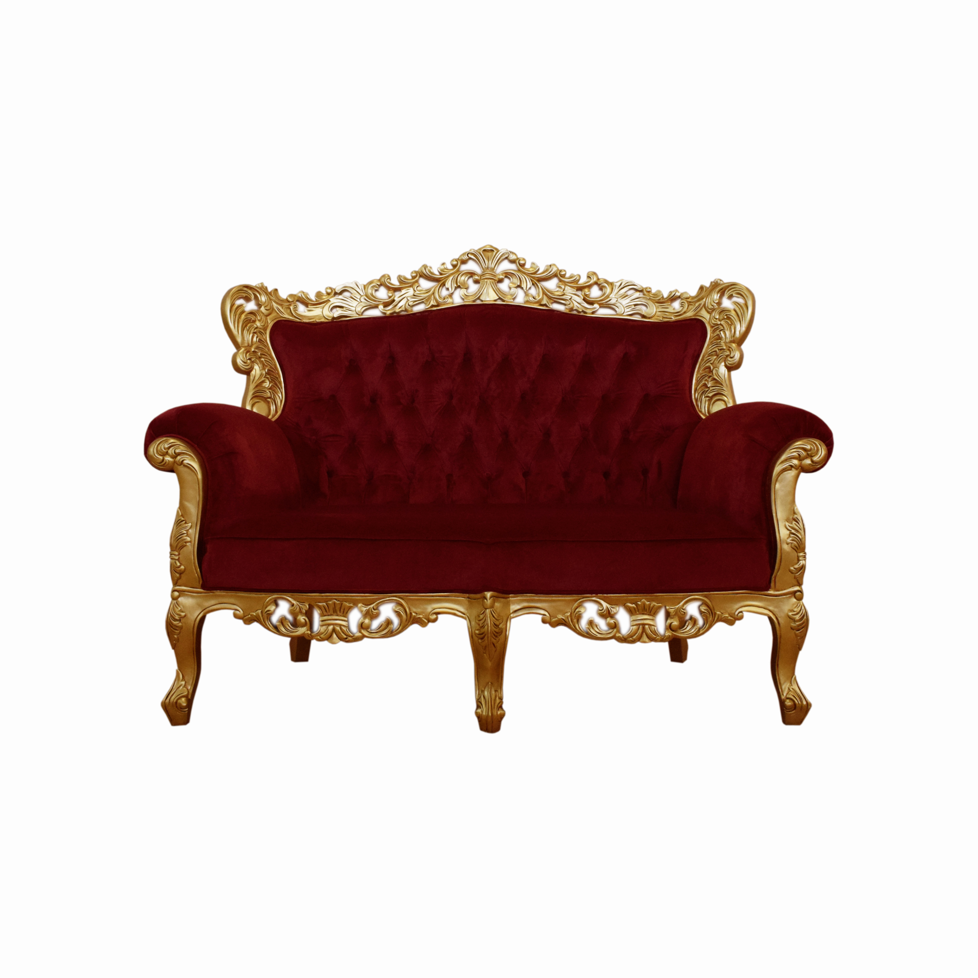 High Quality Furniture Baroque Sofa 2 Seats for Living Room Furniture