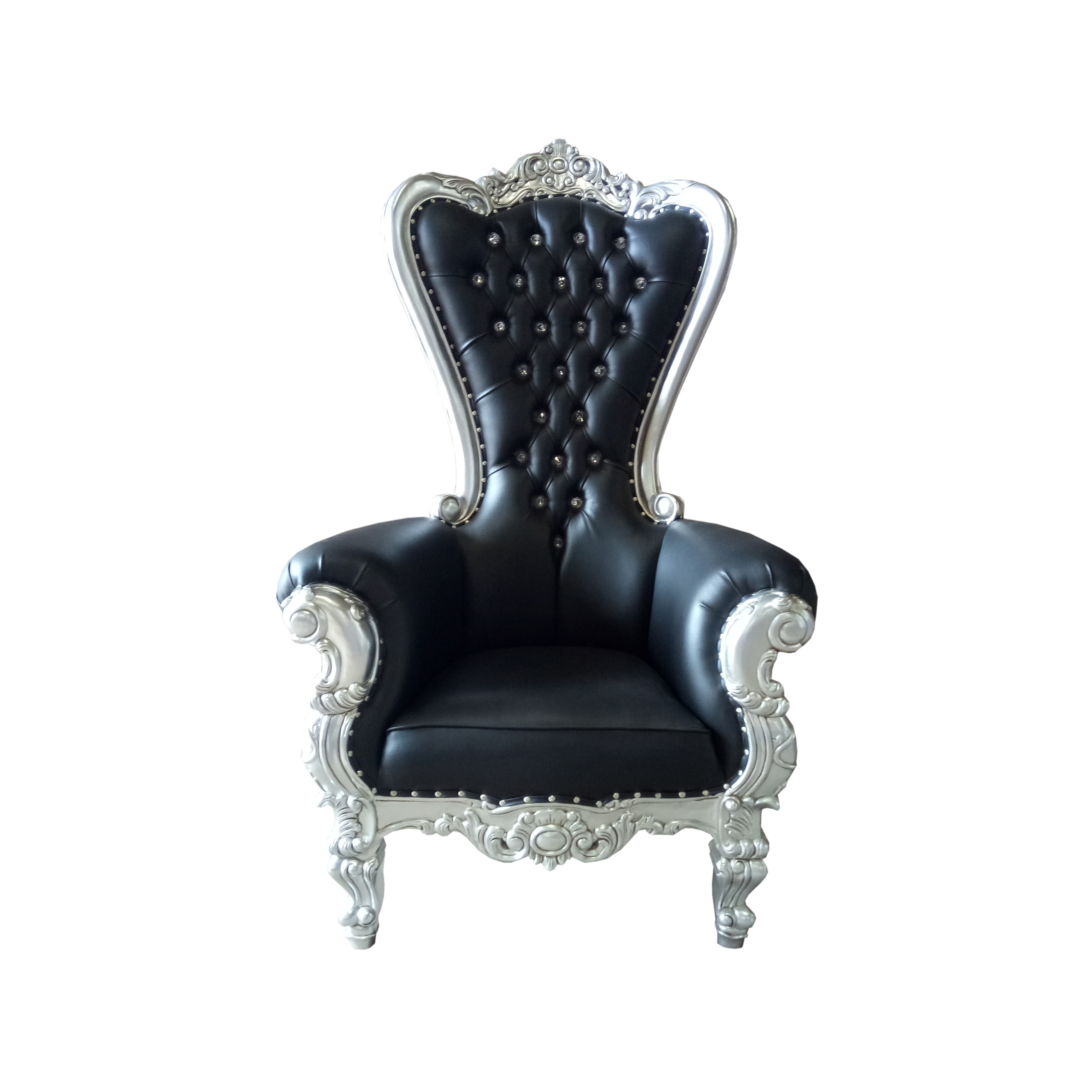 Arm Chair Throne Furniture Small Queen Size - Mahogany Furniture Indonesia