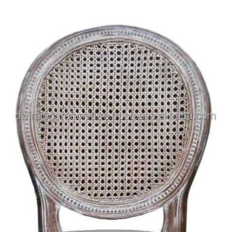 Indonesia Furniture - Vintage French Dining Chair Cane Back Rest