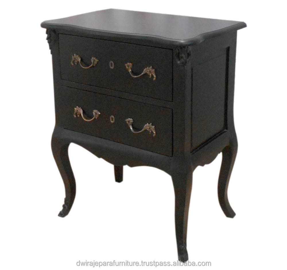 Wooden Furniture - Purple Nightstands Bedroom Furniture French Style