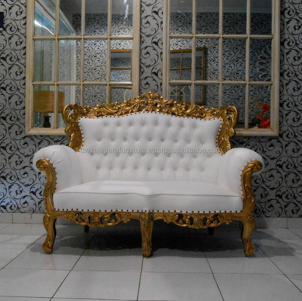 High Quality Furniture Baroque Sofa 2 Seats for Living Room Furniture