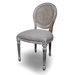 Indonesia Furniture - Vintage French Dining Chair Cane Back Rest