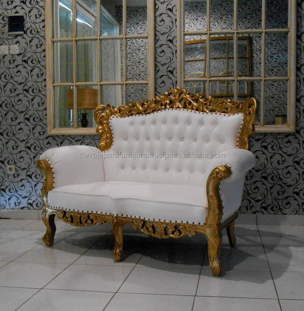 High Quality Furniture Baroque Sofa 2 Seats for Living Room Furniture