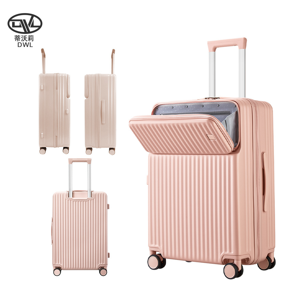 DWL luxury 20/222/24/28inch Cabine Trolley Suitcase Business PC Rolling Luggage Pilot Case with Small front open pocket