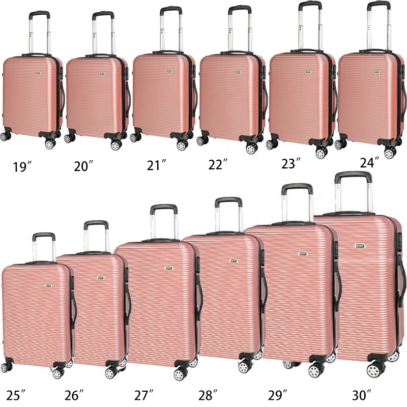 9pcs abs hard shell SKD CKD semi-finished disassembled 7pcs luggage sets with removable wheels