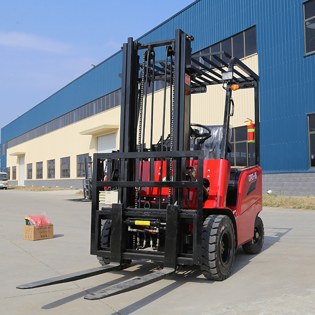 4wd forklift 2 Ton 3 Ton 5 Ton 3 Wheel 4 Wheel Lithium Battery Fork Lift Trucks with Solid Tire