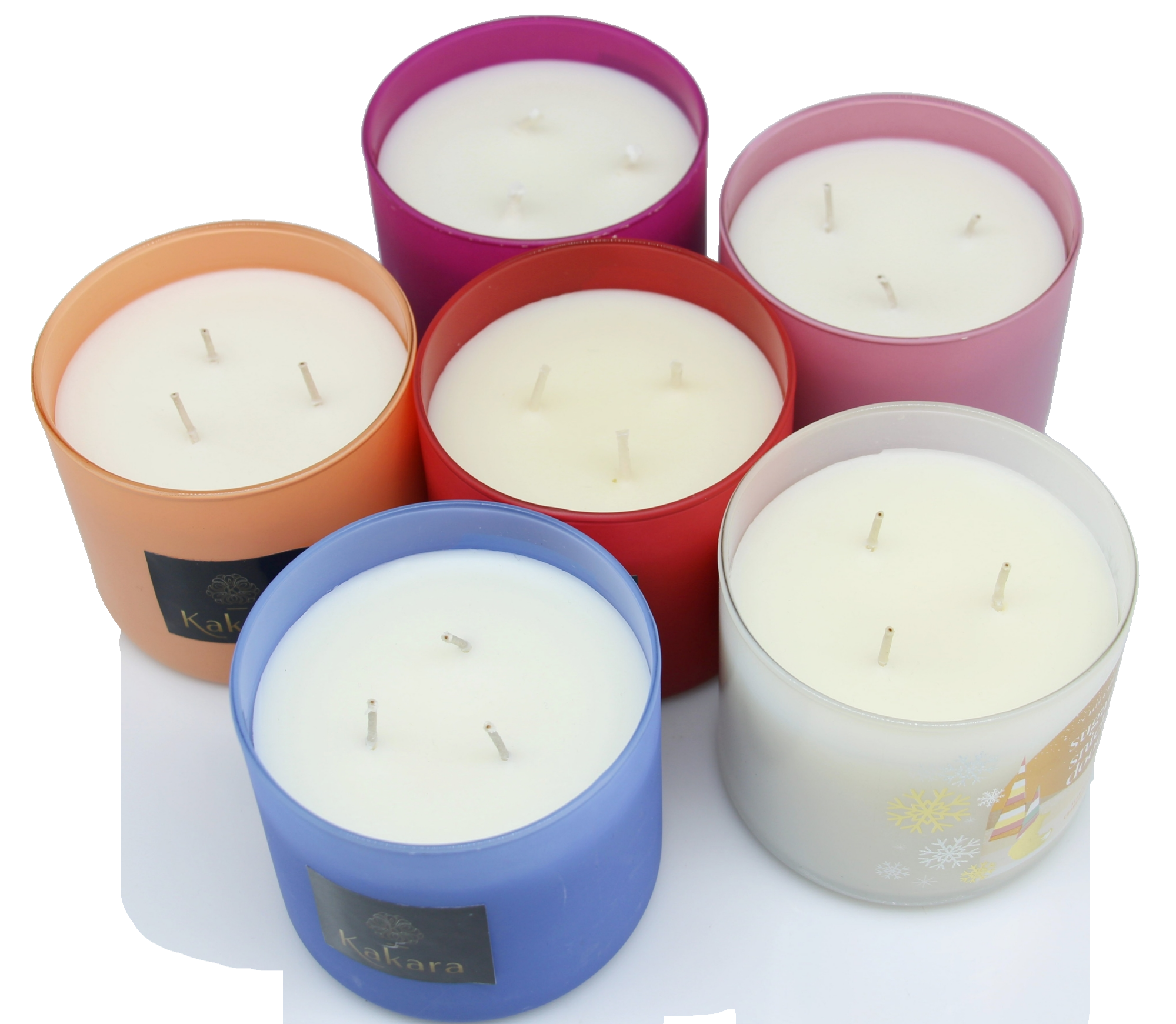 Custom Aromatic Candles Home Air Purifying Natural Floral 3 Wick Soy Wax Scented Candles