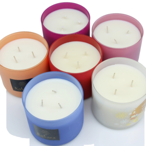 Custom Aromatic Candles Home Air Purifying Natural Floral 3 Wick Soy Wax Scented Candles