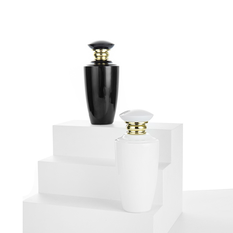 High Quality 100ml Blanco Negro Frascos De Vidrio Perfume Glass Bottles