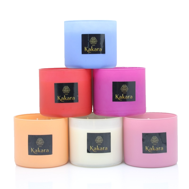 Custom Aromatic Candles Home Air Purifying Natural Floral 3 Wick Soy Wax Scented Candles