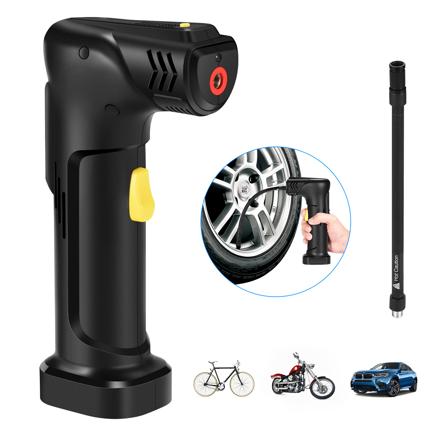 Car Electric Air Pump Wireless Handheld Inflation Car Tyre Pump Air Compressor Mini Portable Air Pump