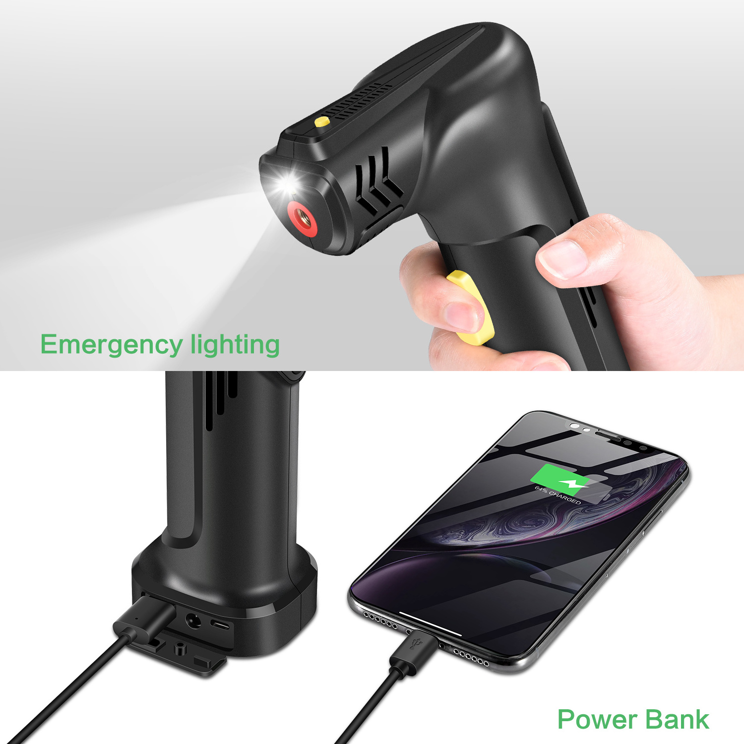 Car Electric Air Pump Wireless Handheld Inflation Car Tyre Pump Air Compressor Mini Portable Air Pump