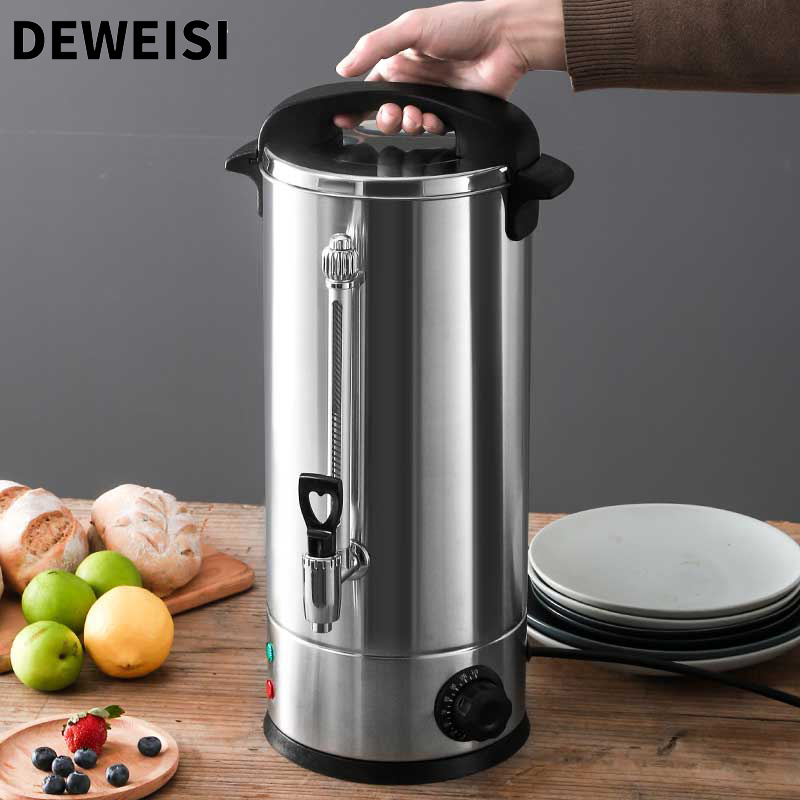 DEWEISI stainless steel electric water boiler hot water kettle with dispenser for hotel