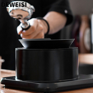 DEWEISI coffee equipment electric coffee grounds knock box machine automatic espresso portafilter cleaner