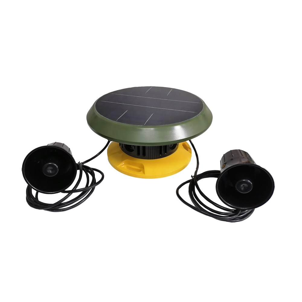 Intelligent Scarecrow Solar Powered Electronic Bird Repeller with Ultrasonic Sonic Lighting