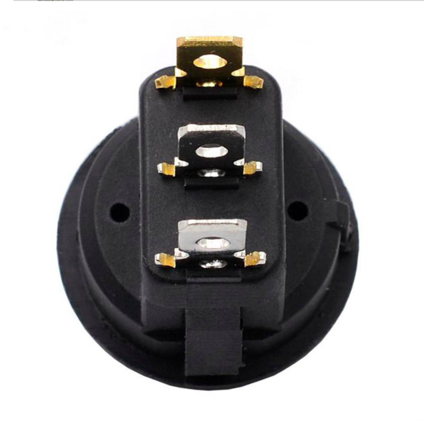 Carling T120 Marine Rocker Switch Factory Wholesale round Panel Socket Center Off for Boats 250V Max. Voltage 6A Max. Current