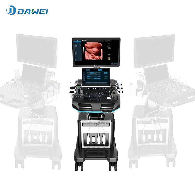 diagnostic ultrasound scanner  3D 4D color doppler ultrasound machine with reasonable price like mindray ultrasound