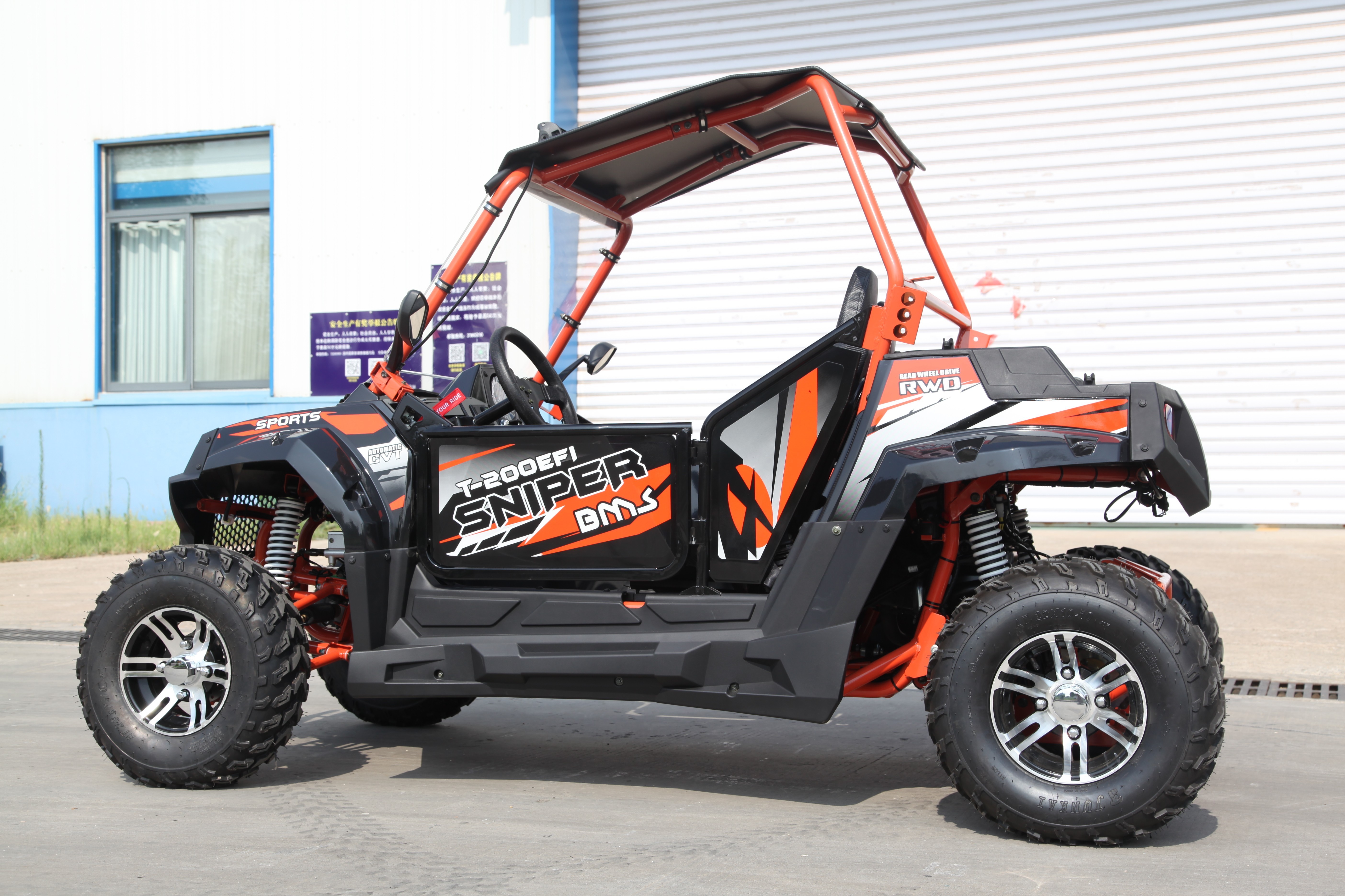 2seats 200cc utv 2x4 single cylinder efi side by side utv for sale