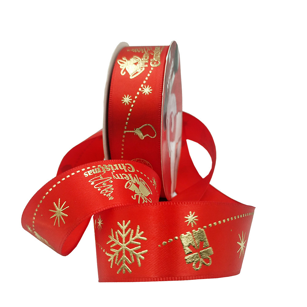 Wholesale Custom Wired Ribbon Bow Christmas Ribbon Ribbons for Gift Wrapping Decorative