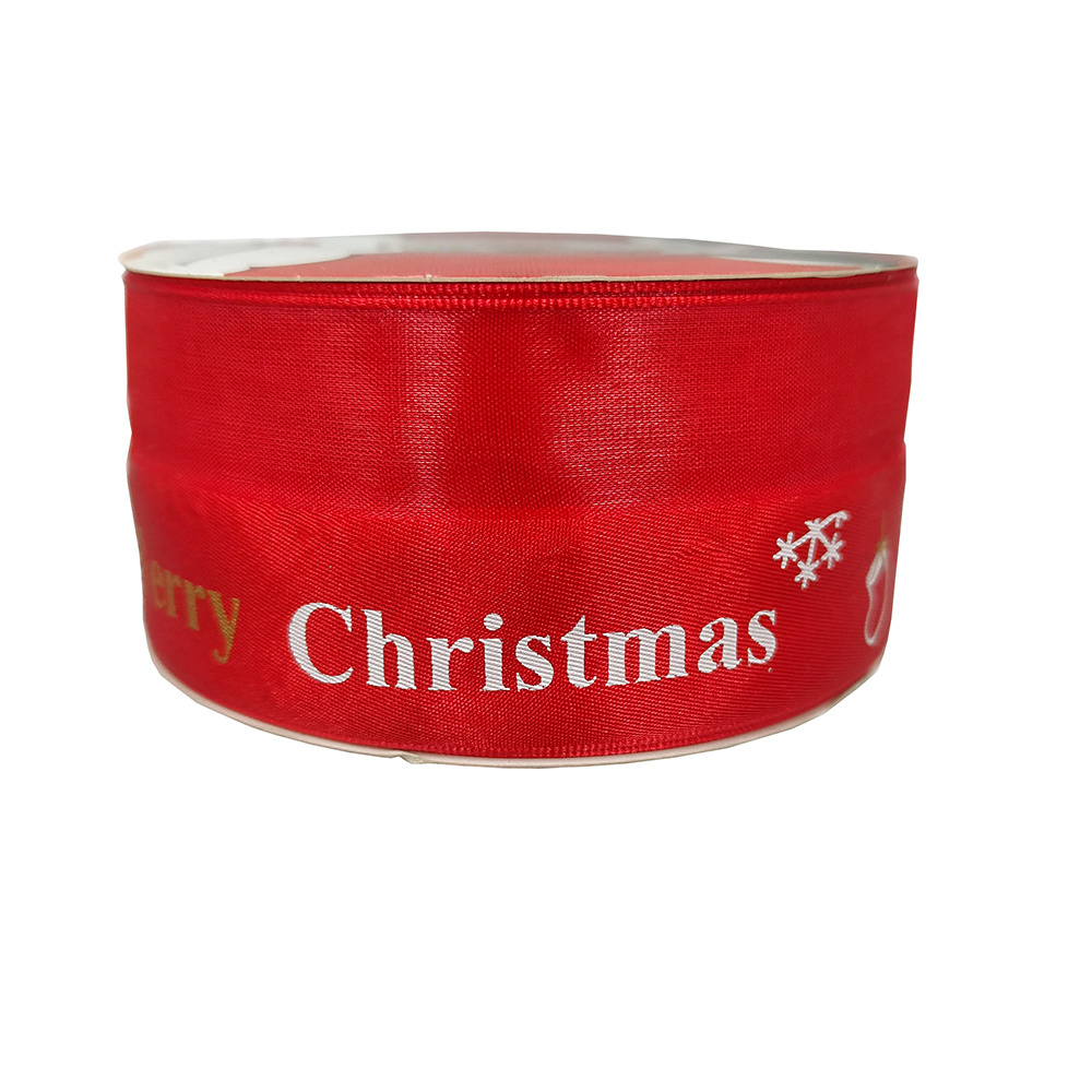 Wholesale Custom Wired Ribbon Bow Christmas Ribbon Ribbons for Gift Wrapping Decorative