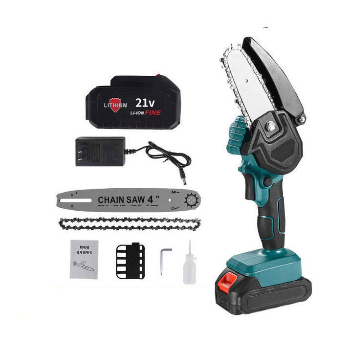 4 6 8 inch Electric Professional Power Chain Saw Electric Hand 7500 mAh Cordless Portable Cordless Mini electric chainsaw