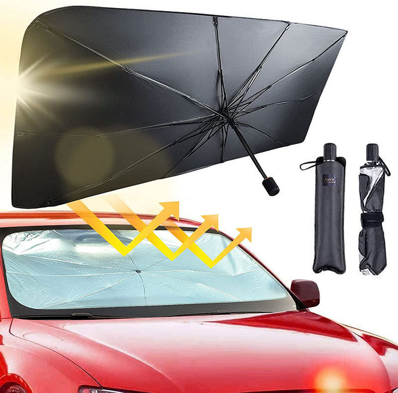 wholesale Heat Insulation Protection Foldable Car Windshield Sun Shade Umbrella Block Car Front Window Sunshade