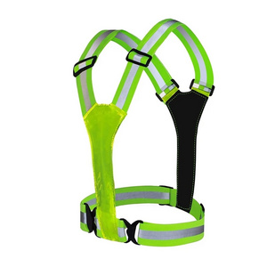 LED Reflective Vest Running Gear USB Rechargeable LED Light Up Vest High Visibility with Adjustable Waist Shoulder