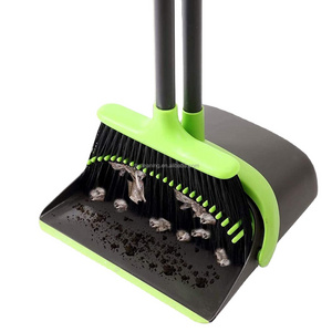 Custom Colors Brooms and Stand Up Dust Pan Sets Home Cleaning Supplies Long Handle broom and dustpan set