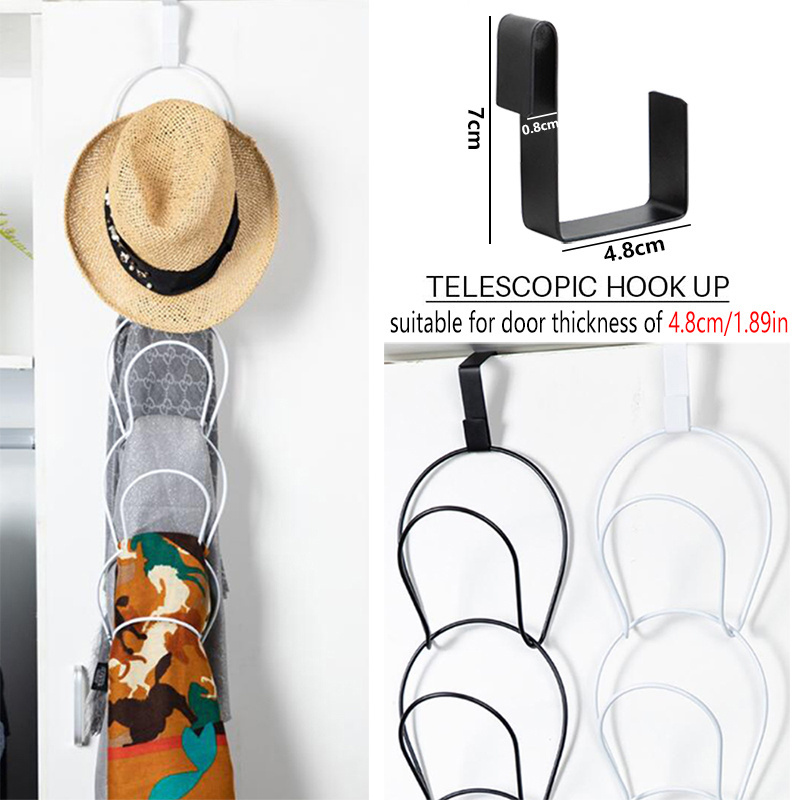 Baseball Cap Rack Hat Display Holder Door Closet Clothes Scarf Towel Round Storage Shelf Home Organizer